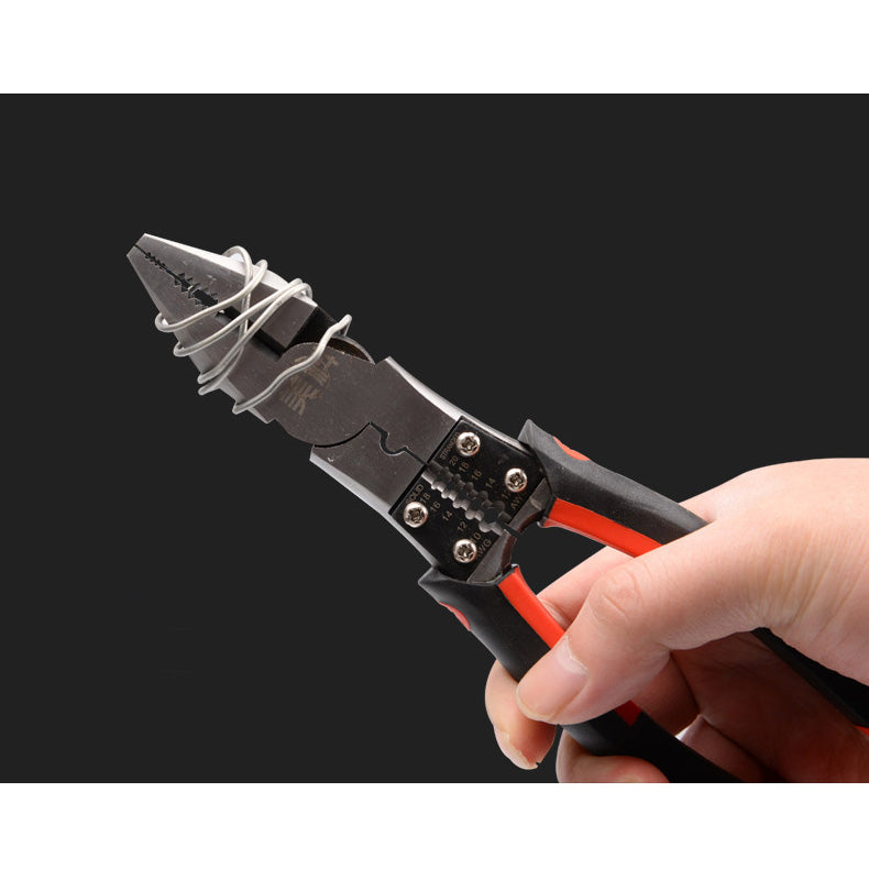 MYTEC Needle-nose Pliers Pliers Tool Multifunctional Household 8 Inch Oblique Mouth Vise Wire Stripper Plier