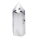 Natural White Black Natural Quartz Crystals Point Healing Rock Stone Gifts Home Decorations
