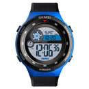 SKMEI 1465 50M Waterproof Countdown Outdoor EL Light Sports Digital Watch Men Wrist Watch