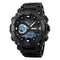 SKMEI 1228 Dual Display Multifunction Digital Quartz 50M Waterproof Chronograph LED Watch