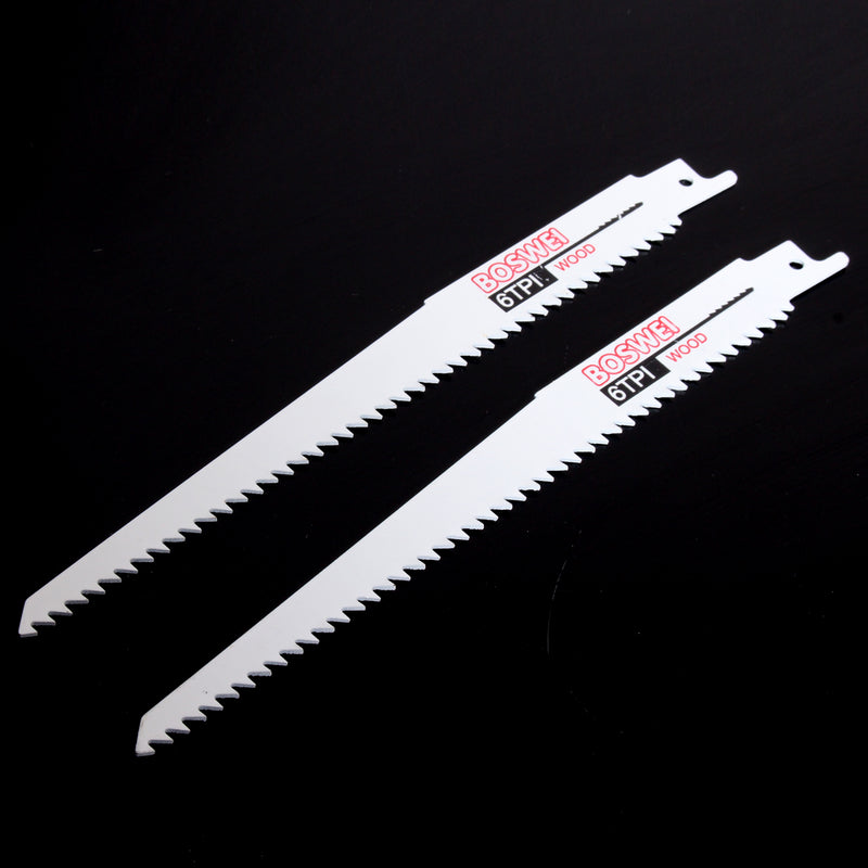 10pcs 6TPI/8TPI/10TPI Reciprocating Saw Blades Wood Metal Cutter Blade