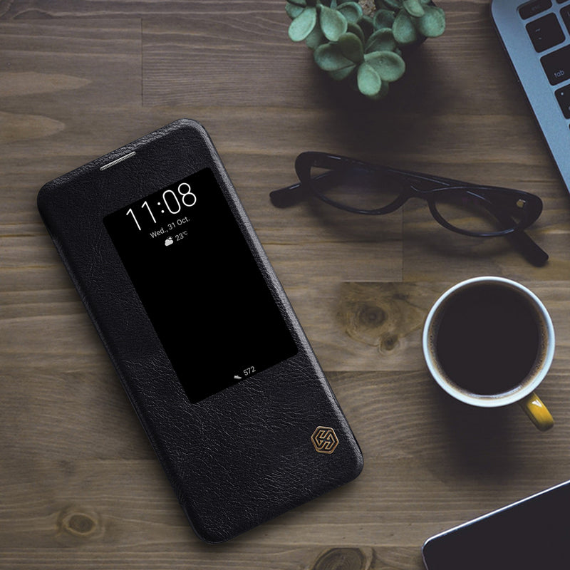 NILLKIN Flip Shockproof Smart Sleep Leather Protective Case For Huawei Mate 20 Pro