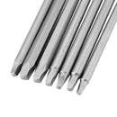 Drillpro 7pcs 150mm Square Screwdriver Bits 1/4 Inch Hex Shank Screwdriver Bit