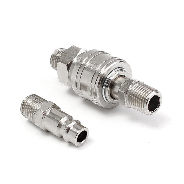 3pcs 1/4inch Male BSP Adapter Compressed Air Quick Coupling Hose