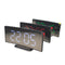USB Rechargeable Mirror LED Alarm Clock Night Lights Thermometer Digital Clock
