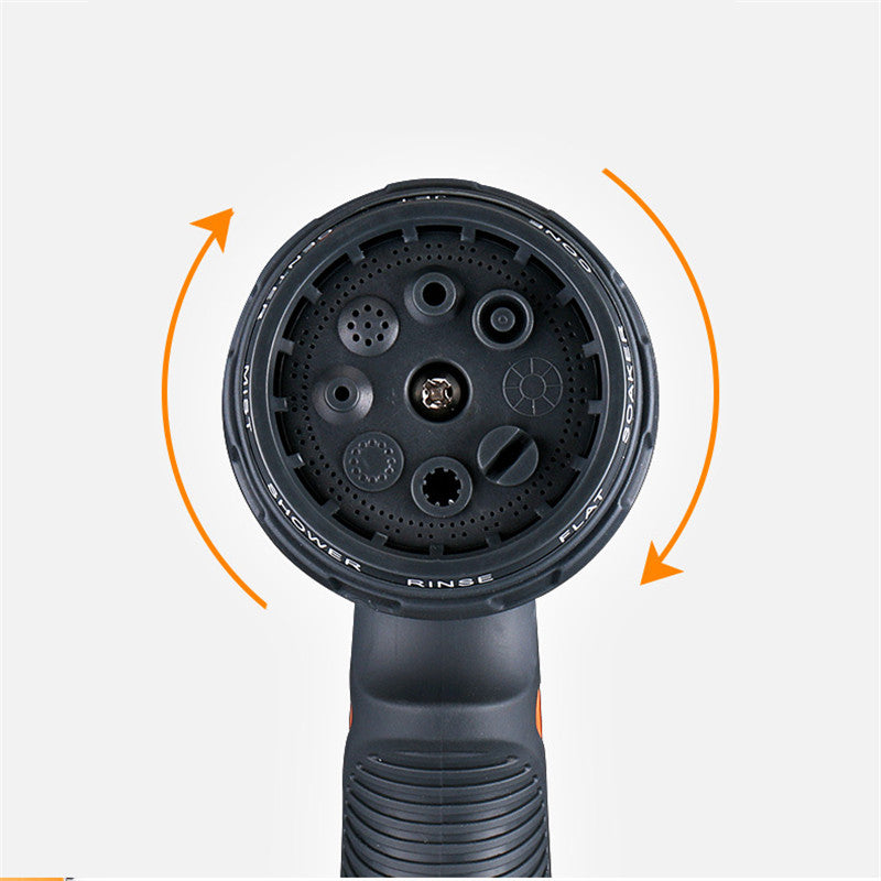 Garden Hose Nozzle 8 Spraying Way High Pressure Watering Sprayer Car Wash Handheld Shower Water Hose