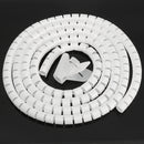 3mx25mm Spiral Wrap Cable Tidy PC TV Wire Binding Organizing Tool Office Home