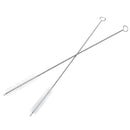 7PCS Premium Stainless Steel Metal Drinking Straw Reusable Straws Set With Cleaner Brushes