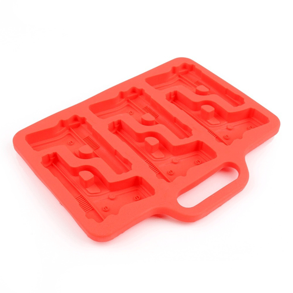 Honana CF-GI4 Gun Shape Silicone Ice Cube Tray Chocolate Pudding Jelly Mold Bar Drink Tool