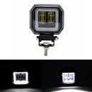 3inch  12/24V 6500K 20W Square LED Work Light With White Angel Eyes Lights Spot Fog light For Car Boat Motorcycle