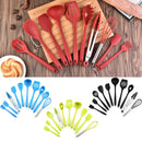 10PCS Silicone Kitchen Utensils Heat Resistant Cooking Bake Spoon Tool for BBQ Non-stick Spatula Shovel