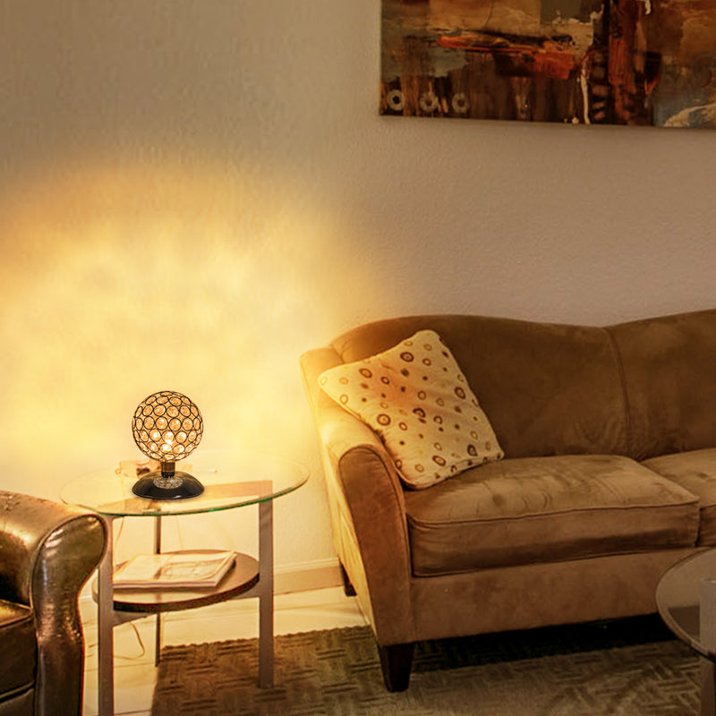 Modern Crystal Ball Table Lamp Night Light  Bedroom Bedside Desk Lamp Touch