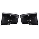 PU Leather Motorcycle Saddlebags Luggage Side Back Storage Bag For Harley XL883/1200
