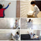4Pcs 3D Elasticity Brick Grain Wallpaper Wall Stickers DIY Anti-collision Sound Insulation Self-adhesion Decal