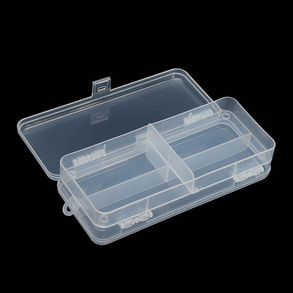 Multifunctional Transparent Plastic Fishing Tackle Box Fishing Lure Hooks Storage Box