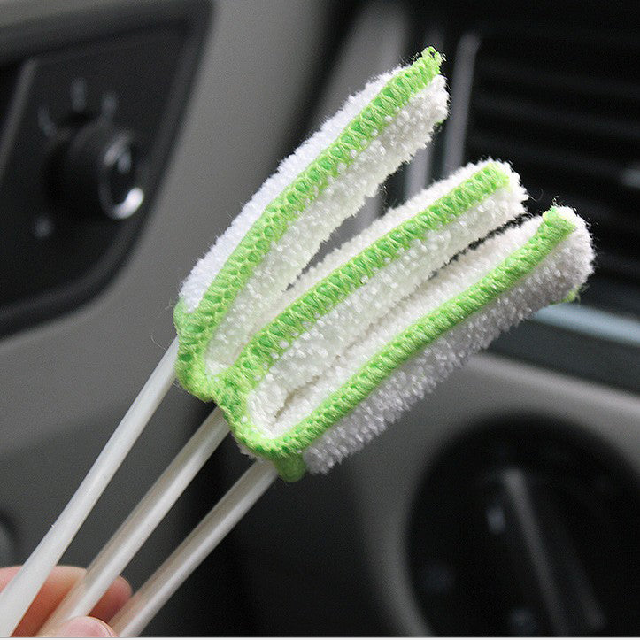 Multi-function Double Head Dust Cleaning Brush Shutter Window Blinds Car Air Conditioning Vent Clean