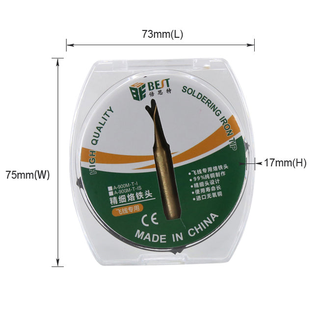 BEST BST-A-900M-T-I Lead Free Fine Soldering Iron Tips High Quality Fly Line Dedicated Soldering