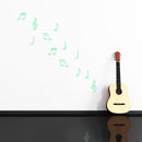 Honana DX-164 12Pcs Fluorescent Glow Musical Note Wall Sticker Home Bedroom Decor
