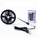 1M 2M 4M USB SMD2835 RGB LED Strip Light With 24Keys Remote Control For Bar TV Background Computer