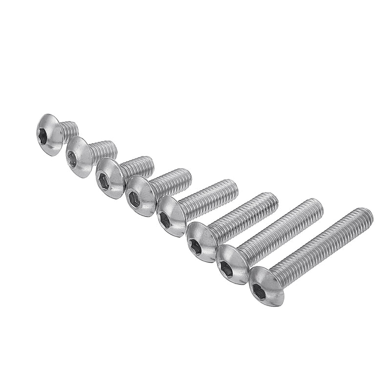 600Pcs M5 304 Stainless Steel Hex Socket Cap Head Screw Washer Nut Kit 6-30mm Optional Length