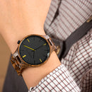 BOBO BIRD S27 Casual Style Men Wrist Watch Wooden Creative Quartz Watches