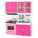 Large Girl Kid Wooden Play Kitchen Playset Children's Role Play Pretend Set Toys