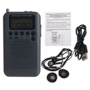Portable Digital FM AM Radio LCD 2 Bands Stereo Mini Receiver Off-road Enthusiasts Jogging