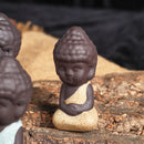 Mini Buddhism Zen Monks Small Clay Statues Car Interior Ornaments