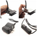 3W Bendable LED Table Light Bedside Study Reading Lamp with Clip