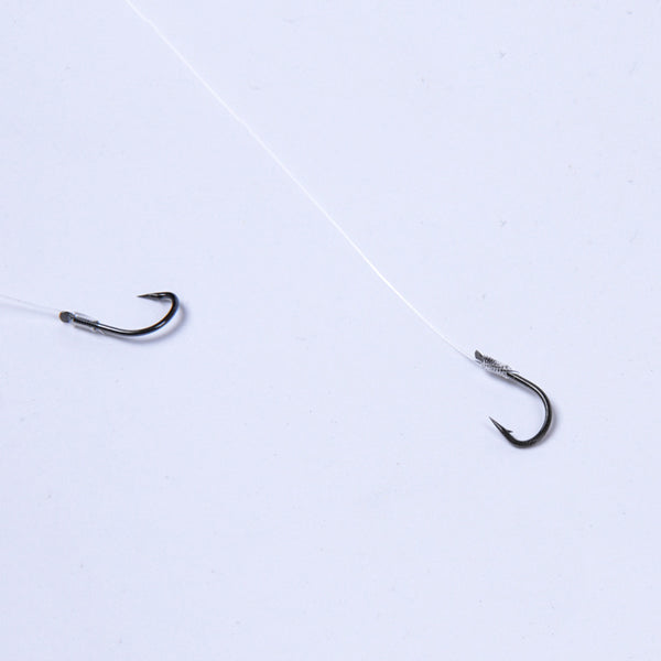 LEO 6pcs Fishing Hooks High Carbon Steel Double Hook Fishing Tackle Fishing Line Fishing Accessories