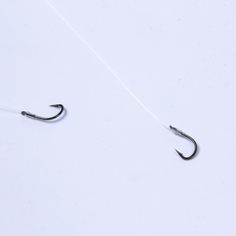 LEO 6pcs Fishing Hooks High Carbon Steel Double Hook Fishing Tackle Fishing Line Fishing Accessories