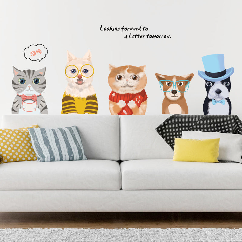 Miico XC9043 Animal Sticker Wall Sticker Living Room Bedroom Wall Decoration Sticker DIY Stickers