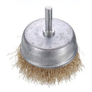Drillpro 12Pcs Wire Wheel Brush Cup Wire Brush Set 6mm Shank For Removal of Rust/Corrosion/Paint-Reduced