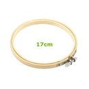 Practical 13-26cm Cross Stitch Machine Bamboo Frame Embroidery Hoop Ring Round Hand DIY Needlecraft