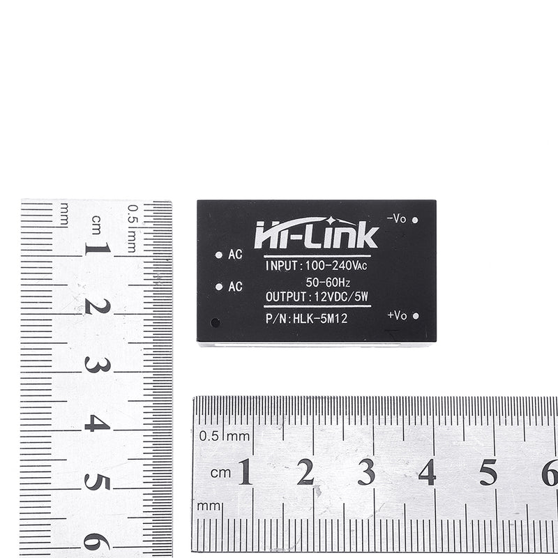 HLK-5M12 AC 100-240V to DC 12V 5W AC-DC Low Ripple Switching Power Supply Module Power Step Down Buck Regulator