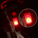 XANES Bike Light 80LM Double/ Multicolor Light Modes USB Rechargeable Waterproof Warning Tailight