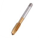 Drillpro M3-M12 Machine Screw Plug Tap Drill Steel Titanium Coated Straight Flute Hand Tap