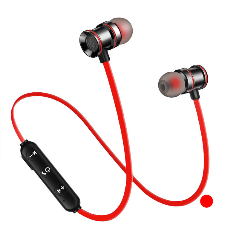 Metal Magnetic bluetooth 5.0 Earphone Wireless HiFi Stereo IPX5 Waterproof Handsfree Headphone With HD Mic