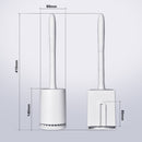 Toilet Brush And Holder Set Silicone & Antibacterial Bristles Bathroom Cleaning Brush Tool