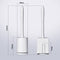 Toilet Brush And Holder Set Silicone & Antibacterial Bristles Bathroom Cleaning Brush Tool