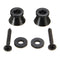 2pcs Black Strap Lock Buttons End Pins Cushion Screws For Guitar Bass