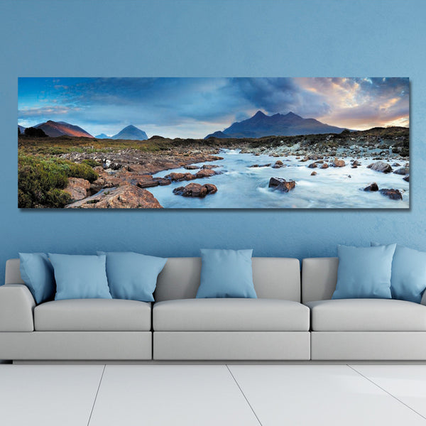 DYC 10537 Single Spray Oil Paintings Photography River Landscape For Home Decoration Paintings Wall Art