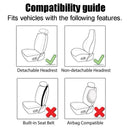Universal Skull Car Front Seat Cover Breathable Seat Protection Cushion Seat Back Cushion