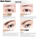 Music Flower Makeup Eyebrow Pen Eyebrow Dyeing Cream Brush Lasting Cosmetics
