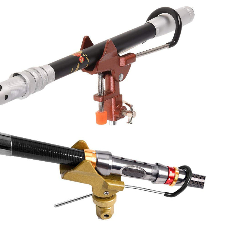 LEO Aluminum Alloy Fishing Rod Holder Adjustable Handle Fishing Pole Support Stand Metal Ground