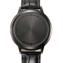Touch Screen LED Waterproof Personality Tree Shaped Dial Leather Strap Lover Men Women Watch