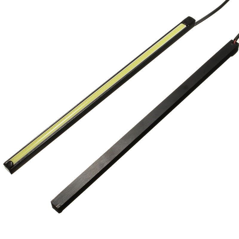 20cm COB LED DRL Daytime Running Lights Car Driving Fog Strip Lamp 12V 5W White 2PCS
