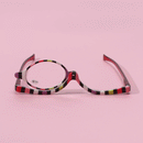 Colorful Magnifying Makeup Glasses Eye Spectacles Reading Glasses Flip Down Lens Folding for Women Cosmetic Make Up