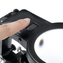 3X 4.5X 10 LEDs Soldering Iron Magnifier Welding Magnifying Glass Tool W/3 Boxes