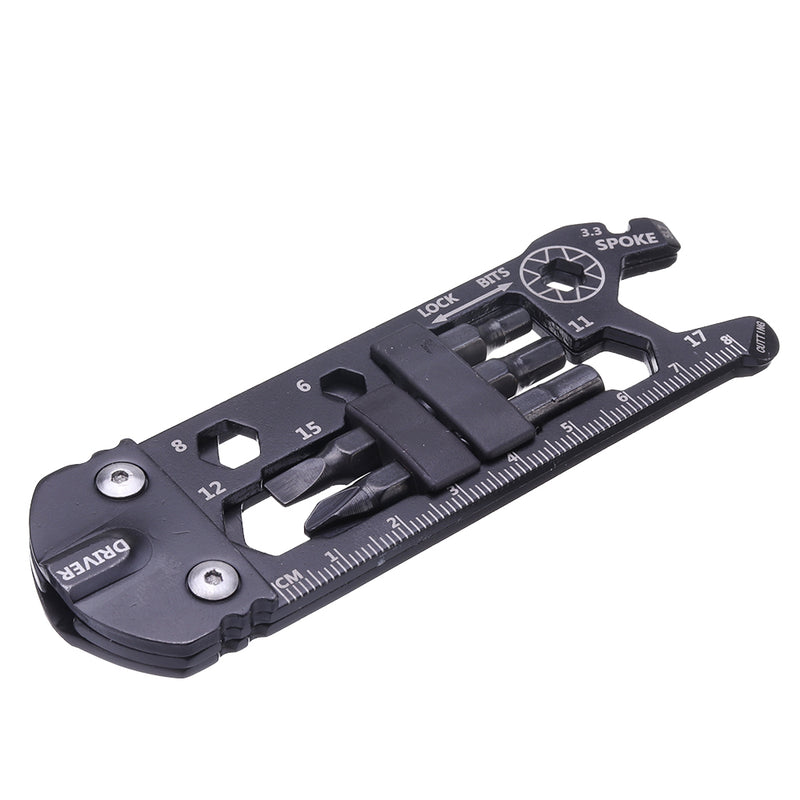 Multifunctional Tools Outdoor EDC Tools Screwdriver Slotted Phillips Hex Wrench Spanner Scale